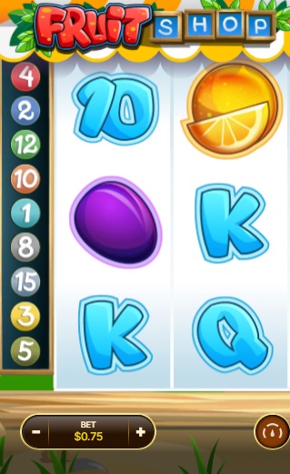 impressions of the Fruit Shop slot machine